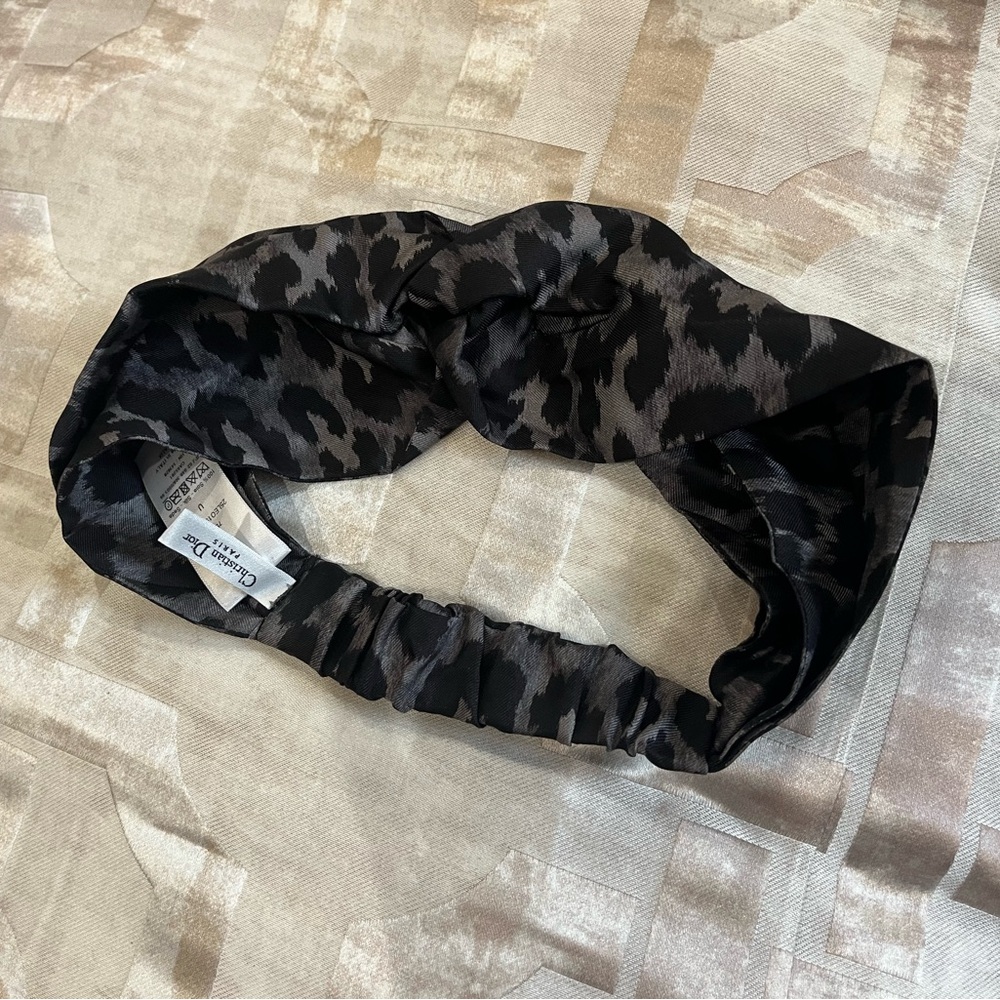 Dior Black and Gray Hair Accessory Luxurious Design